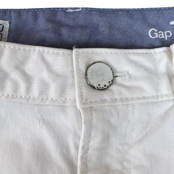 Gap 1969 White Bootcut Flare Jeans 30 Long Y2K Casual - Picture 4 of 10